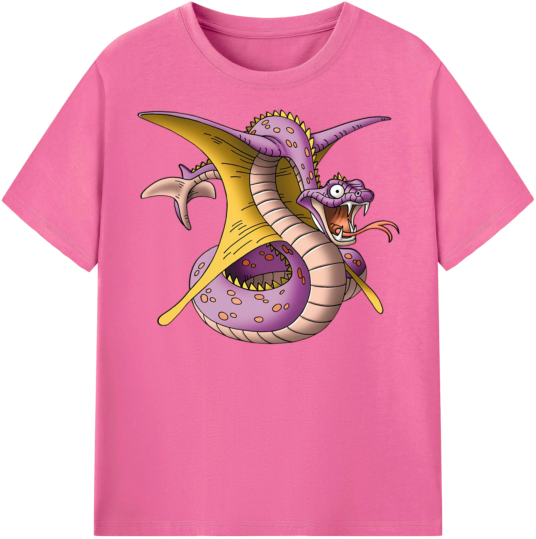 （画像用） ドラゴンクエスト Doragon Kuesuto Dragon Quest レディースカジュアルプリントTシャツ（綿100％）